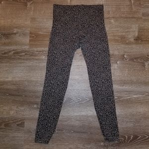 Spanx Seamless Leggings Brown Leopard 2X